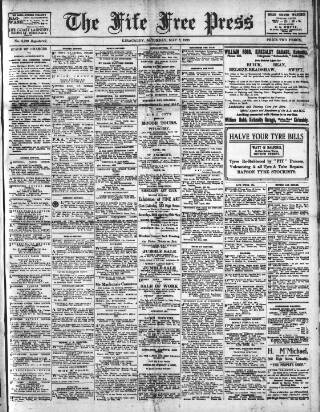 cover page of Fife Free Press published on May 5, 1923